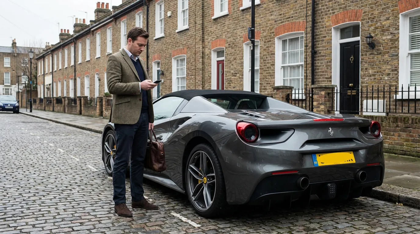 Ferrari Spider for hourly car hire in Basingstoke