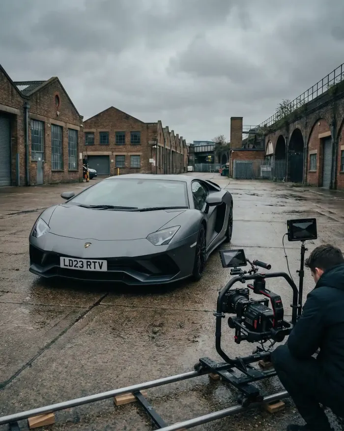 Lamborghini Performante for film TV car hire in Cardiff