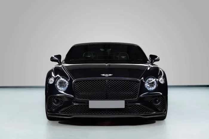Black Bentley Continental GT for chauffeur car hire in Farnborough