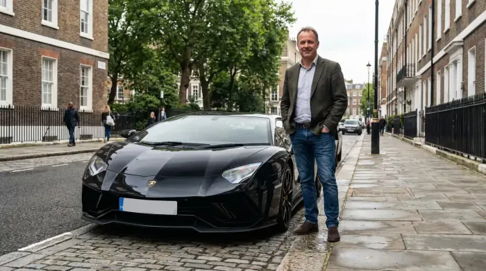 Lamborghini Aventador for track day car hire in Guildford