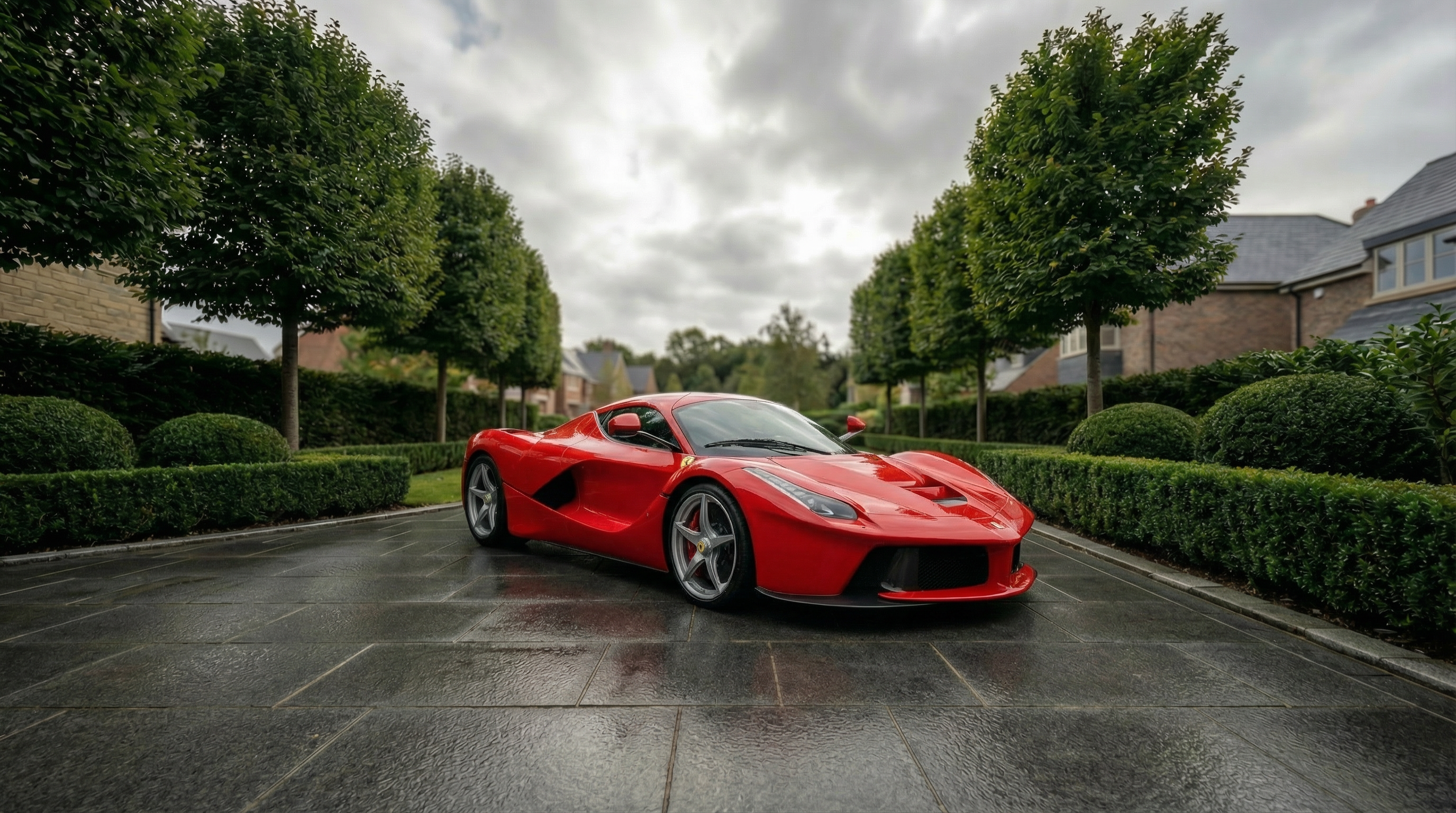 Premium Ferrari exterior highlighting elegant design