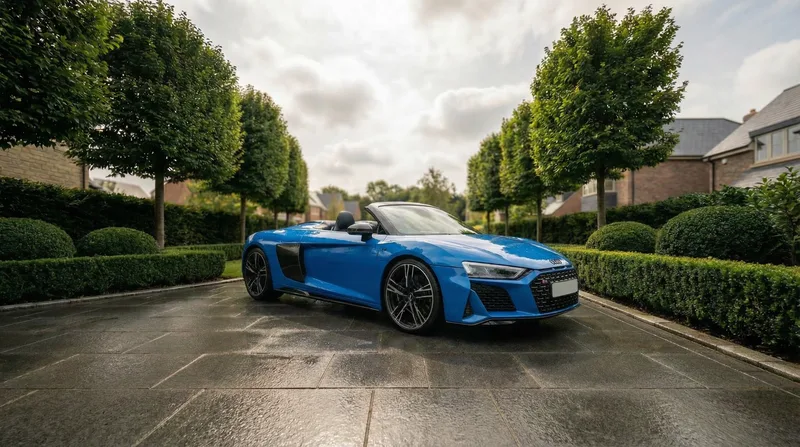 Audi R8 Spyder Ara Blue Standard 2023 Hire… | LuxuryCarHire.Club